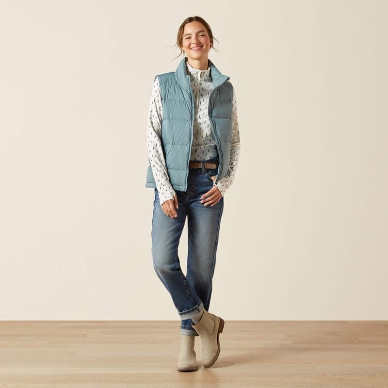 Chaleco ARIAT mujer ULTRAPUFF DOWN termoaislante color azul grisáceo - Imagen 4