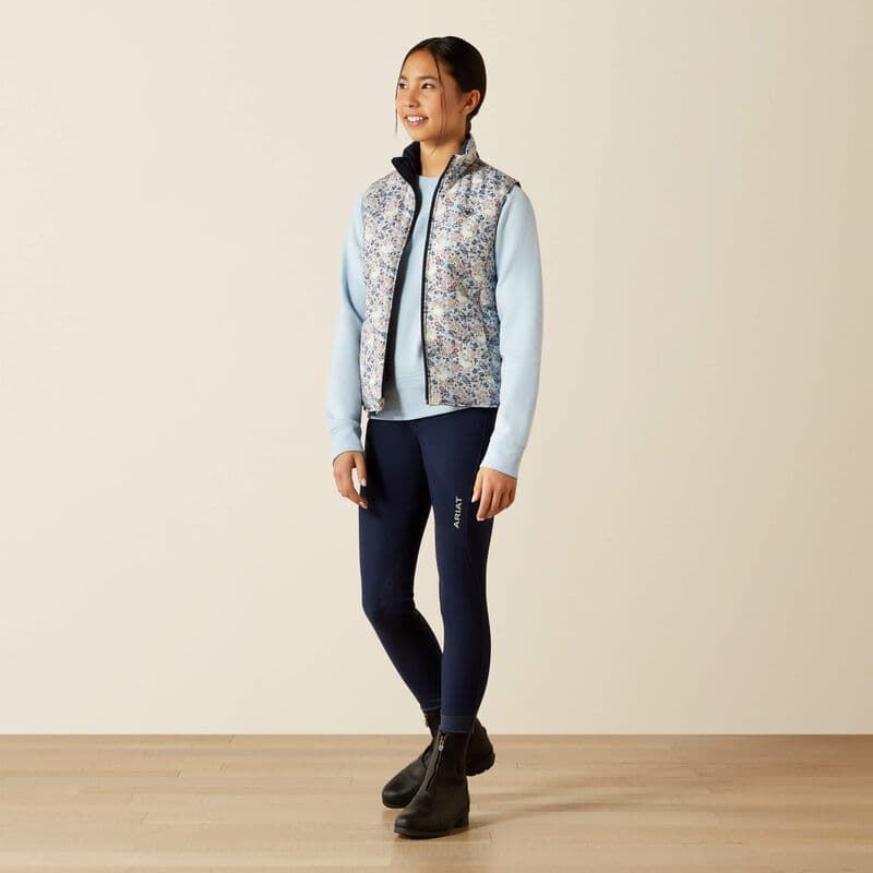 Chaleco ARIAT niña BELLA reversible estampado caballos flores - Imagen 5