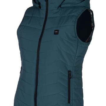 Chaleco calefactable (con calefacción) HKM Sports Equipment color petróleo TALLA M - Imagen 2