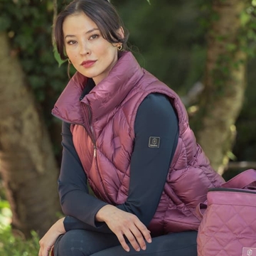 Chaleco ESKADRON Quilt color ciruela - Imagen 1