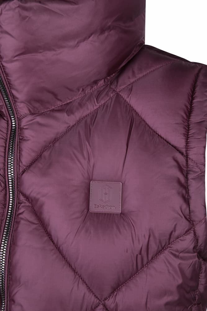Chaleco ESKADRON Quilt color ciruela - Imagen 3