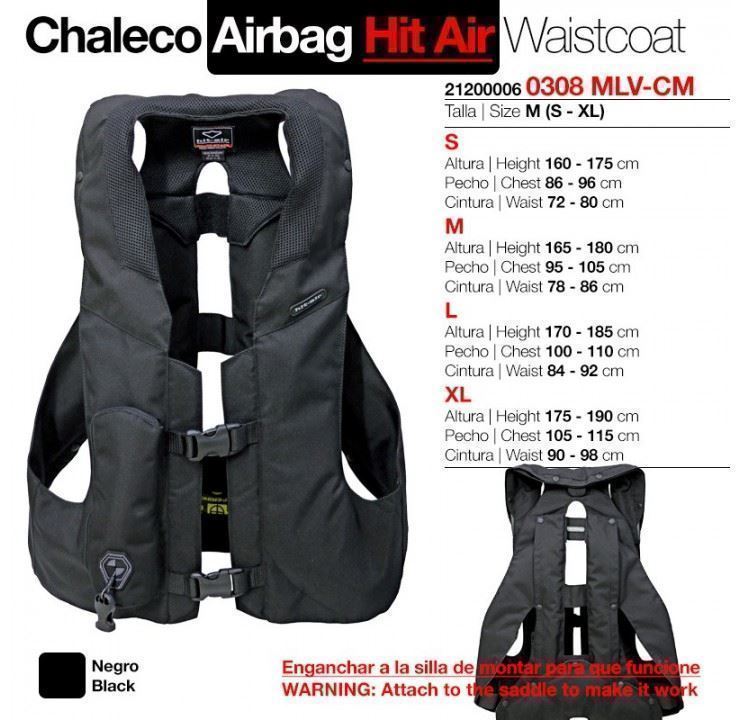 Chaleco HIT AIR, airbag, talla M - Imagen 1
