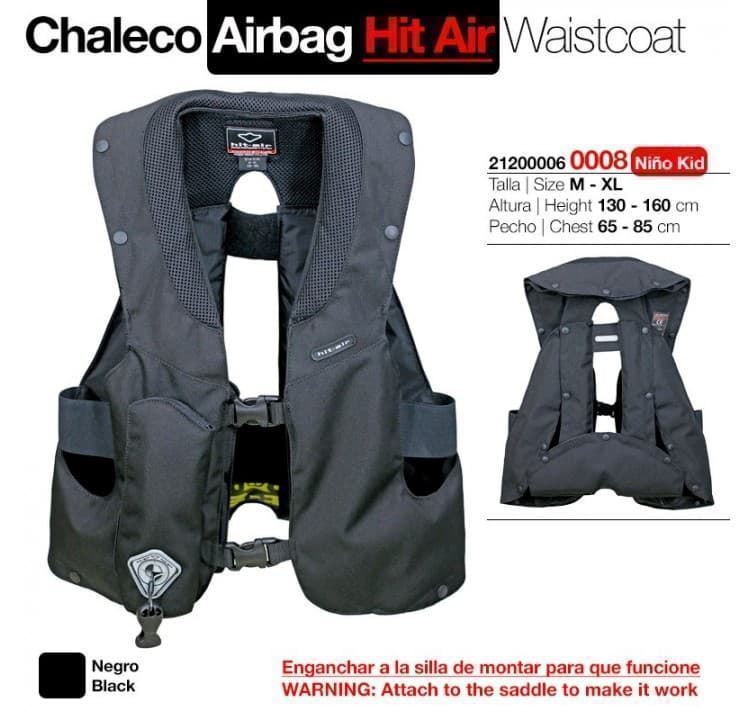 Chaleco HIT AIR, airbag, talla NIÑO XS - Imagen 1