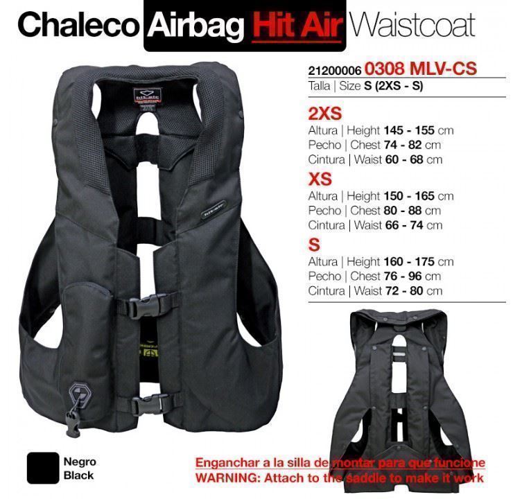 Chaleco HIT AIR, airbag, talla S - Imagen 1