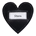 Chapa para nombre Hobby Horsing HKM Sports Equipment corazón negro con velcro - Imagen 1