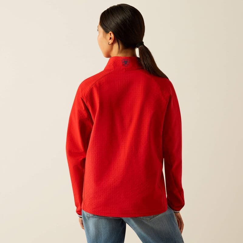 Chaqueta ARIAT Softshell Waterproof ultraligera y fina, color rojo, tallaje infantil - Imagen 3