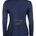 Chaqueta concurso frac corto mujer HKM Sports Equipment  Audrey color azul marino con detalles rosegold - Imagen 2