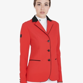 Chaqueta concurso mujer EQUESTRO Elegance color rojo TALLA S - Imagen 1