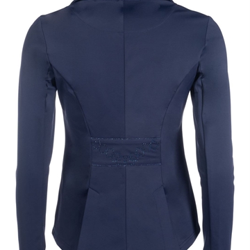 Chaqueta concurso mujer HKM Sports Equipment Aurora, color azul marino con cristales azules - Imagen 2