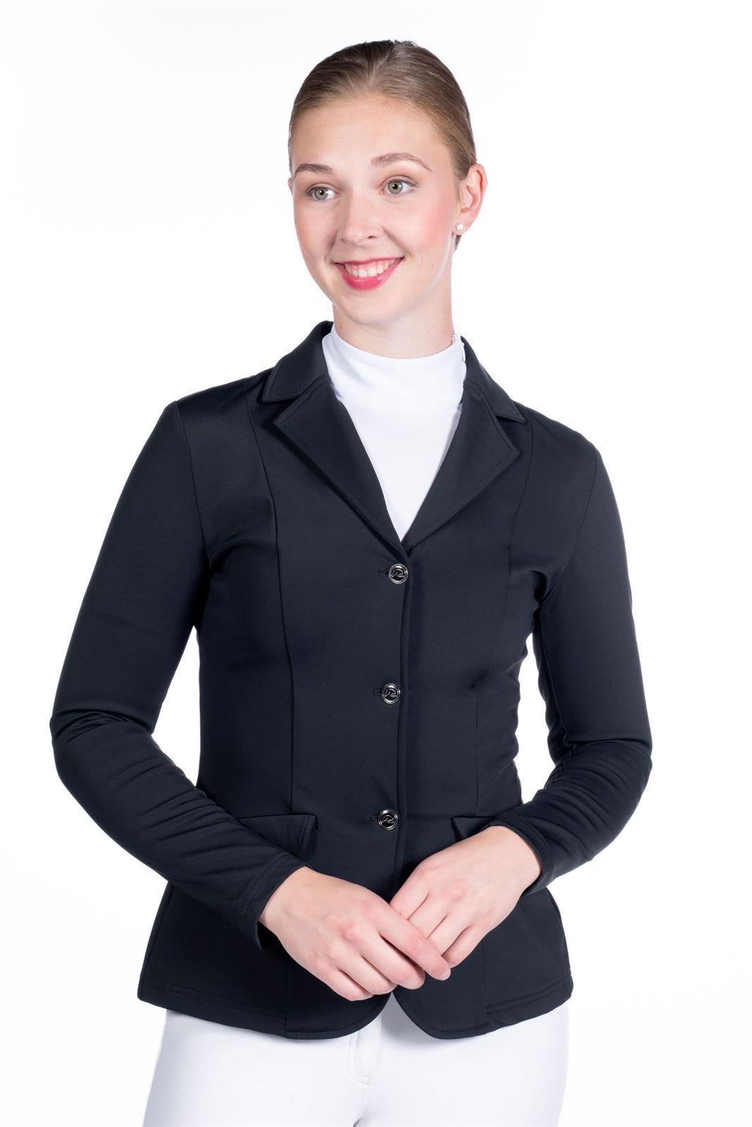 Chaqueta concurso mujer HKM Sports Equipment Leyla, color negro - Imagen 6