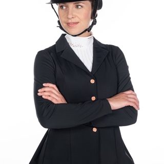 Chaqueta concurso niña HKM Sports Equipment Eloise color negra con costura rosegold TALLA 140 - Imagen 1