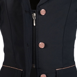 Chaqueta concurso niña HKM Sports Equipment Flora Kids color negro con cristales rosegold TALLA 152 - Imagen 2