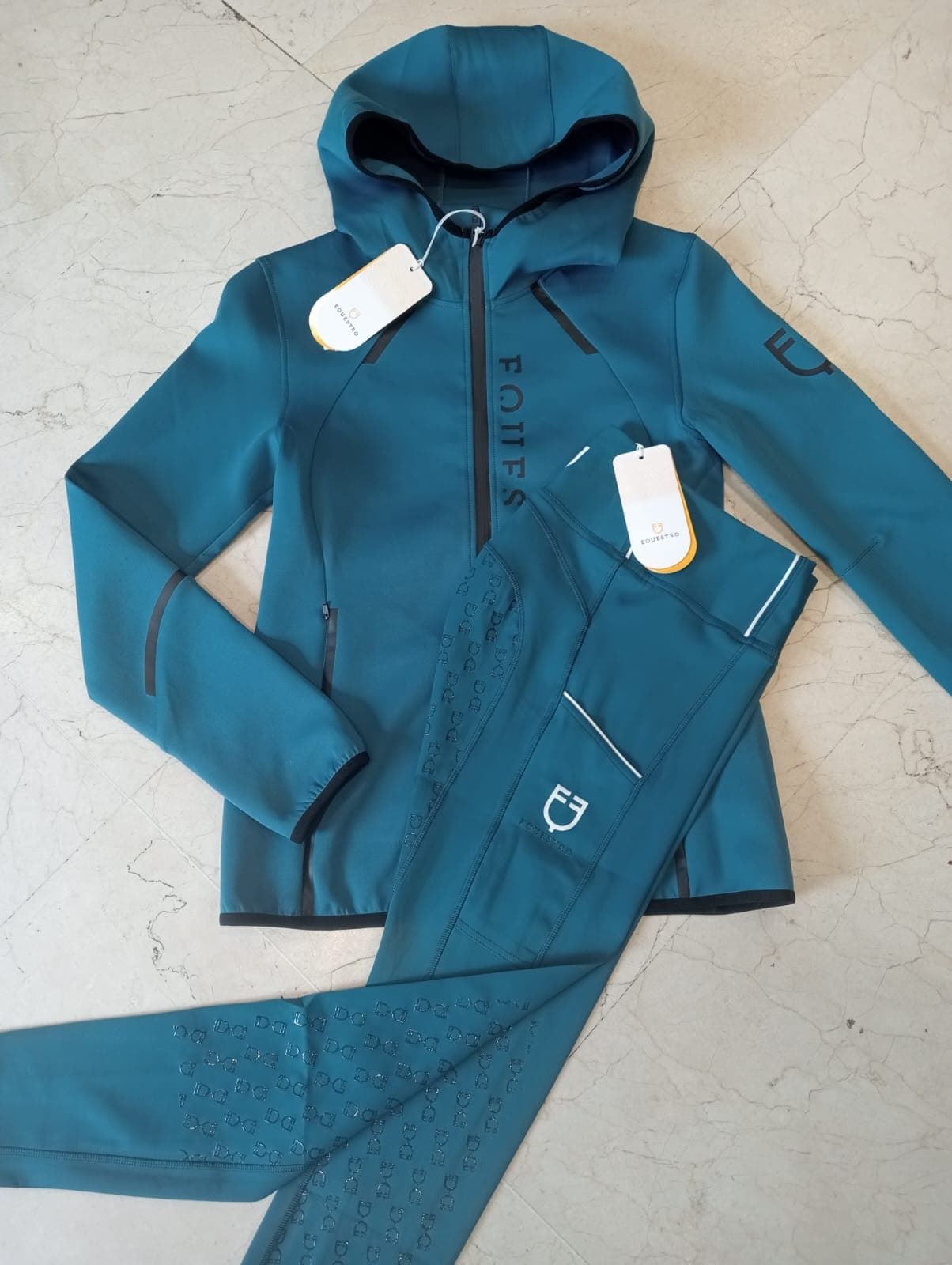 Chaqueta EQUESTRO mujer color blue coral - Imagen 4