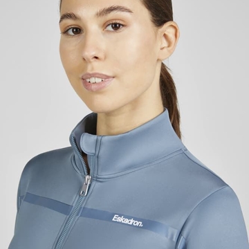 Chaqueta ESKADRON Classic Sports con cremallera color azul grisáceo TALLA S - Imagen 2