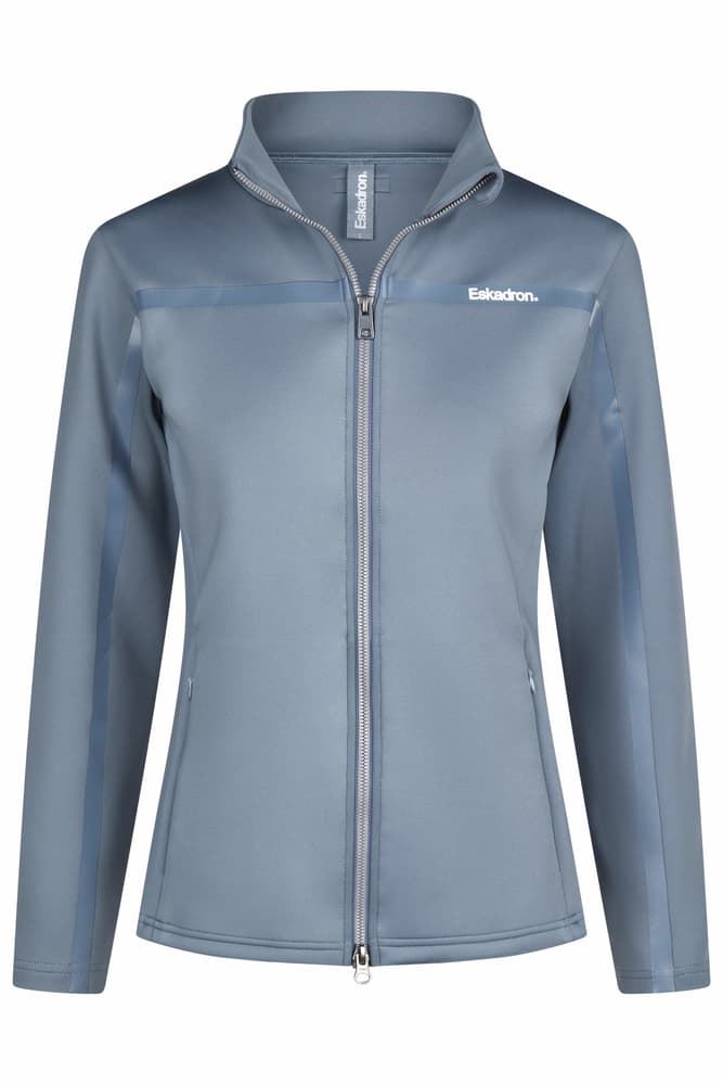 Chaqueta ESKADRON Classic Sports con cremallera color azul grisáceo - Imagen 1