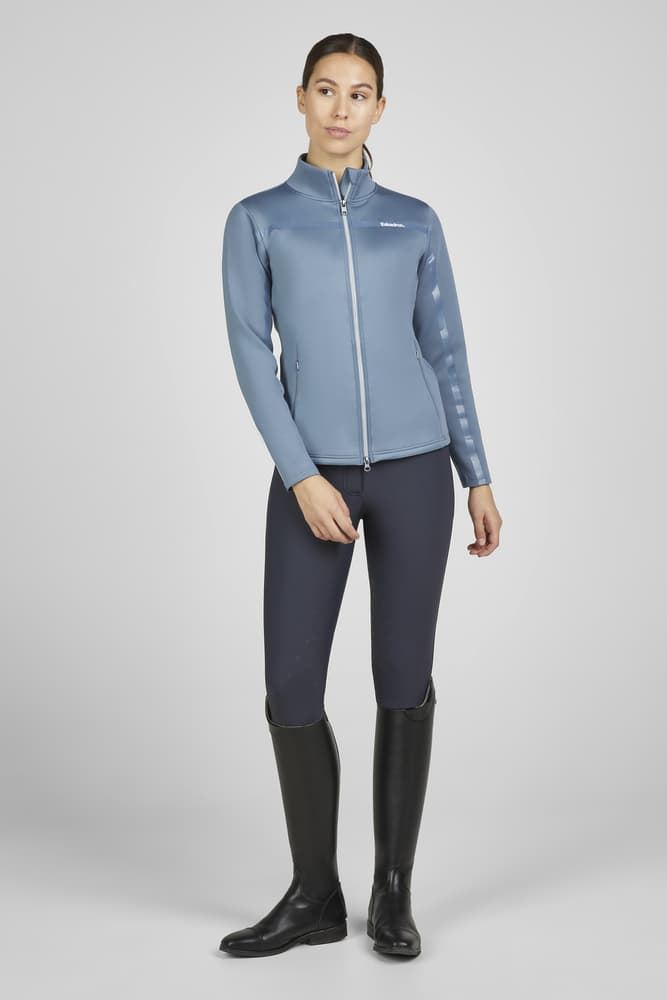 Chaqueta ESKADRON Classic Sports con cremallera color azul grisáceo - Imagen 4
