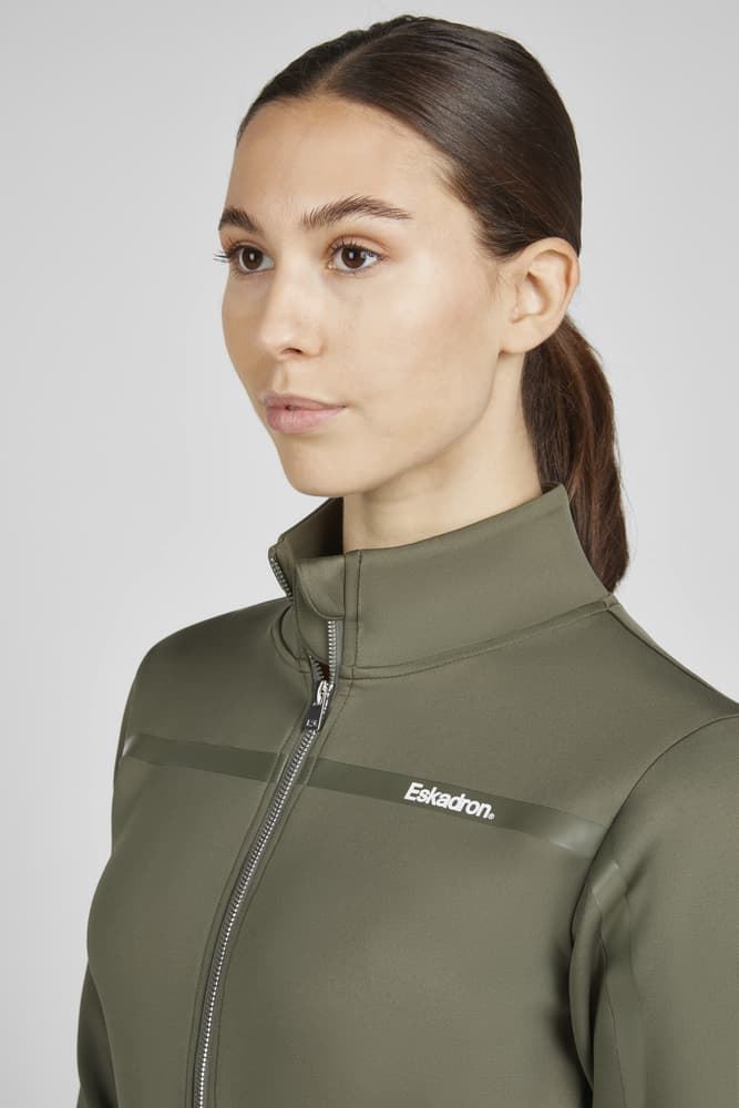 Chaqueta ESKADRON Classic Sports con cremallera color kaki - Imagen 2