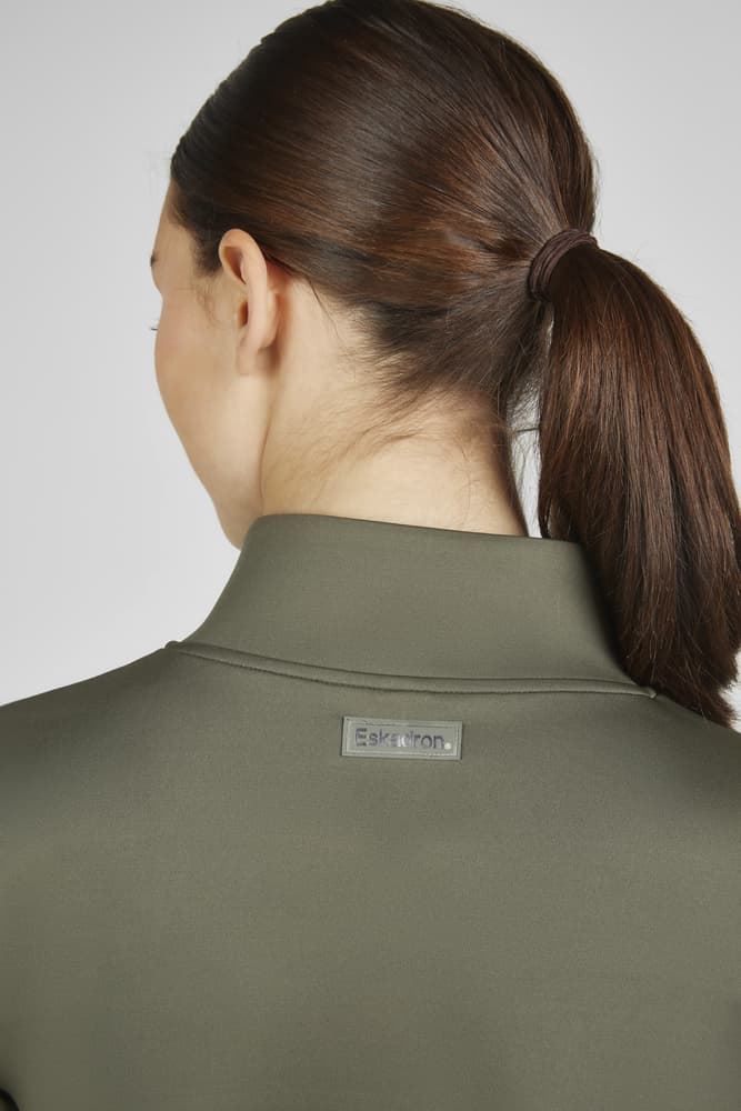 Chaqueta ESKADRON Classic Sports con cremallera color kaki - Imagen 3