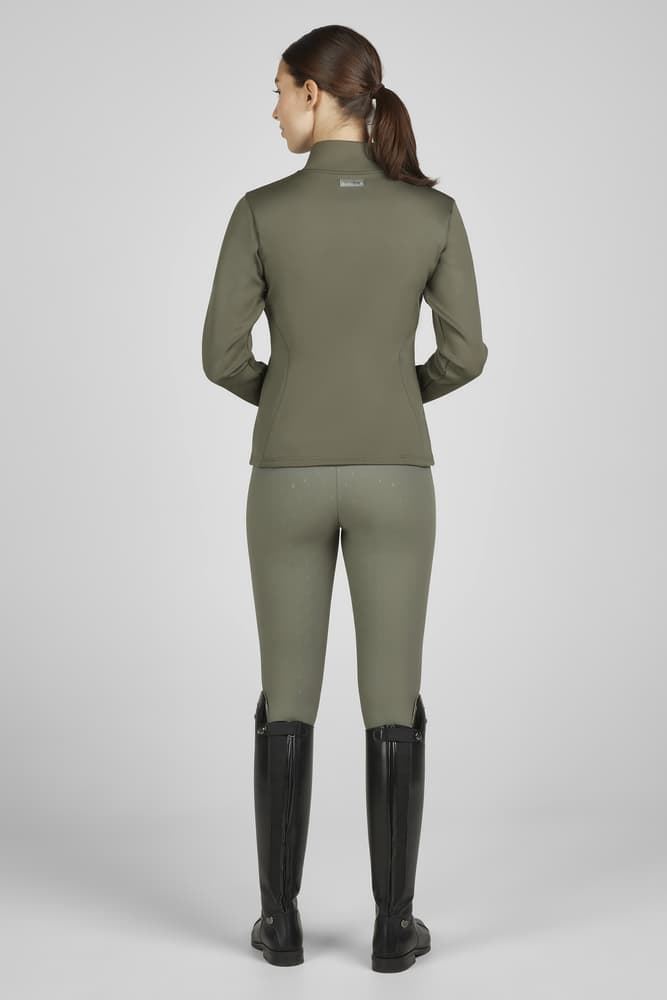 Chaqueta ESKADRON Classic Sports con cremallera color kaki - Imagen 4