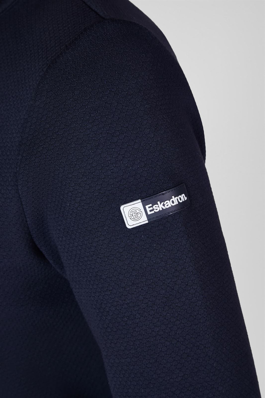 Chaqueta ESKADRON interior felpa suave color azul marino - Imagen 3
