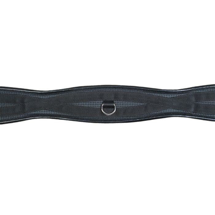 Cincha HKM Pro-Gel con elásticos a un lado, color negro, talla 125 - Imagen 2
