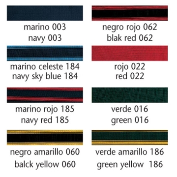 Cinchuelo elástico para manta AERBORN color marino/rojo - Imagen 1