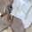 Cinturón elástico HKM Ann color beige hebilla espuela - Imagen 2