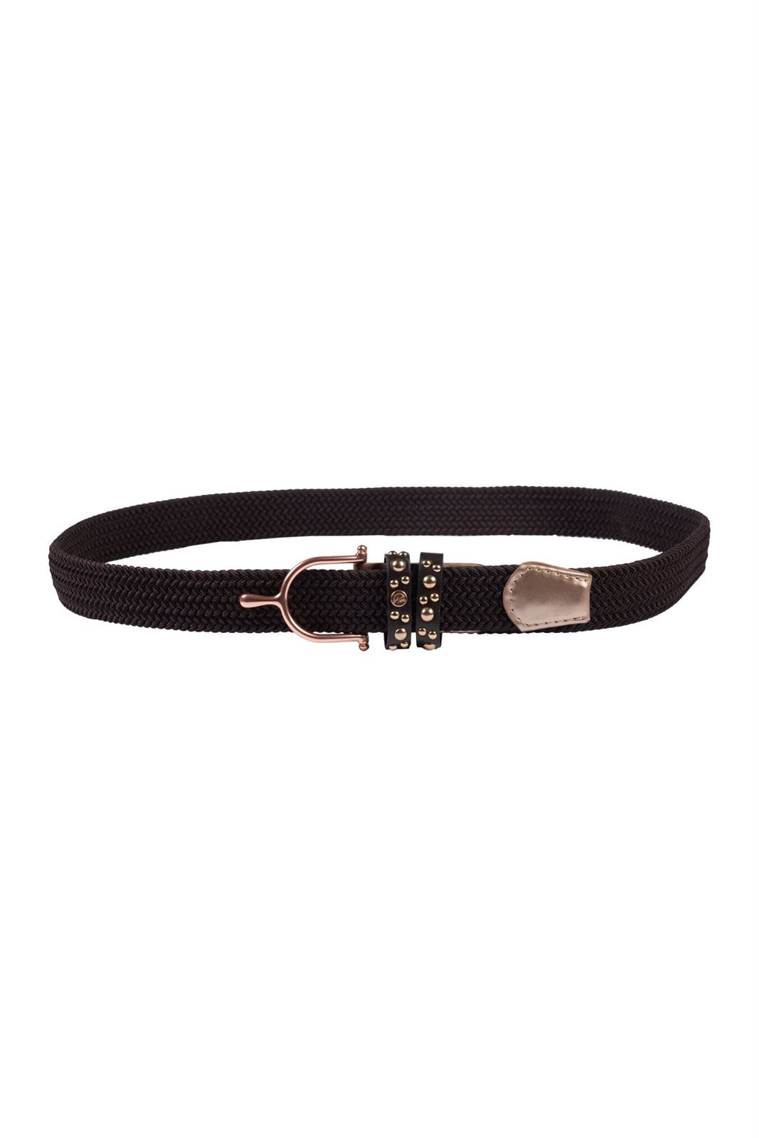 Cinturón elástico HKM Rosegold Glamour color marrón/rosegold - Imagen 1
