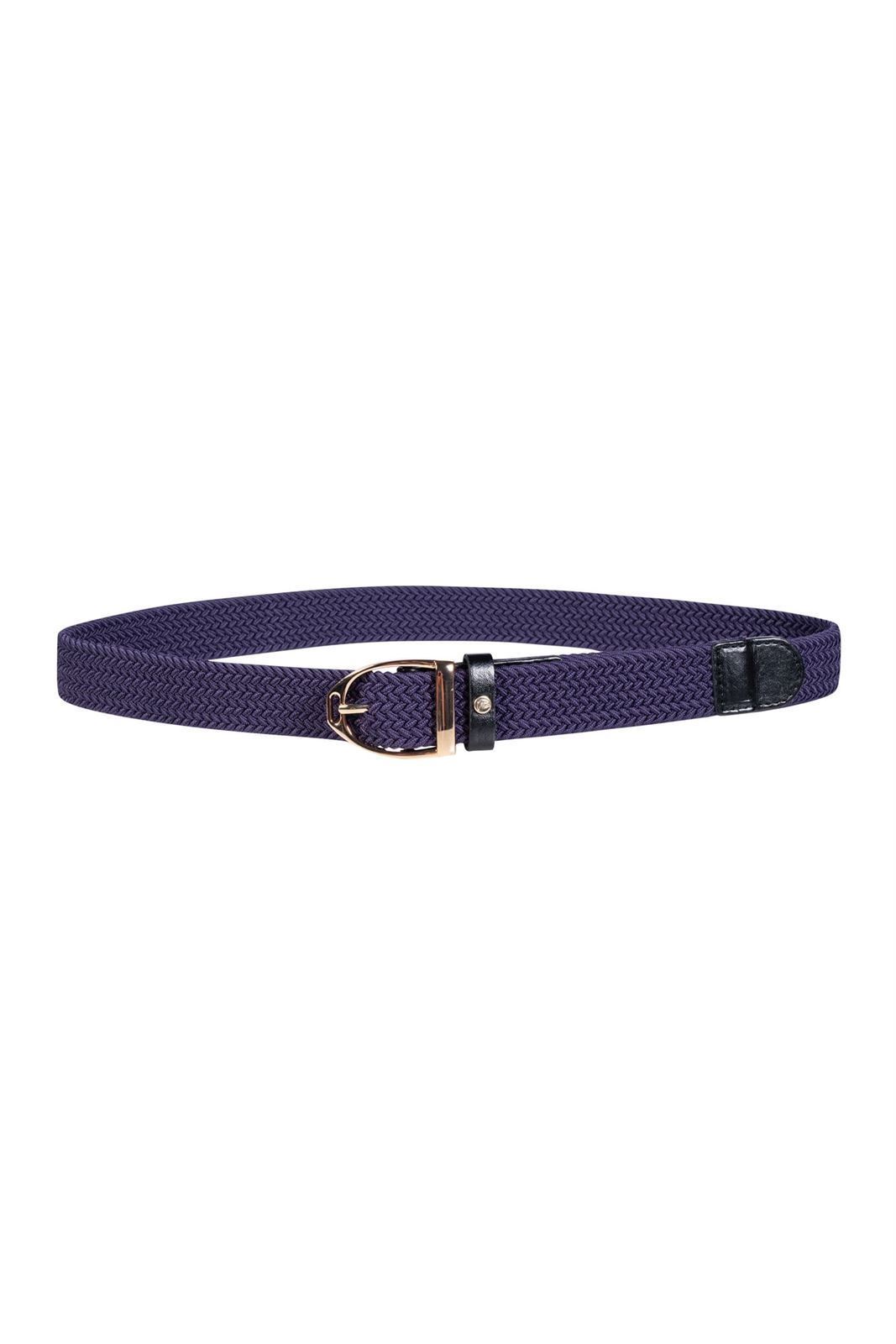 Cinturón elástico HKM Sports Equipment Lavender Bay color morado hebilla estribo - Imagen 1