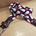 Cinturón LEXHIS algodón trenzado, marino/blanco/rojo - Imagen 2