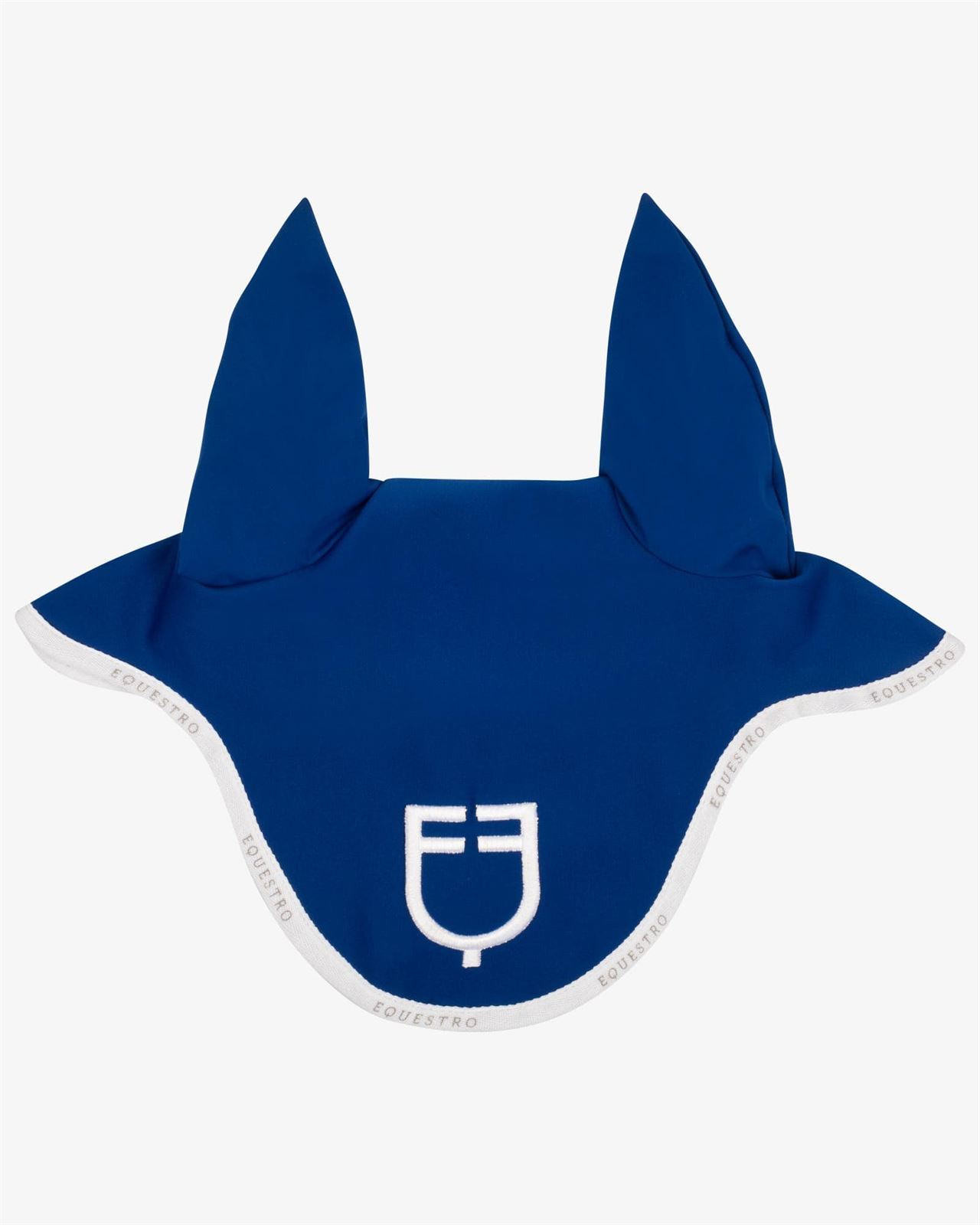Conjunto EQUESTRO mantilla Uso General/Salto y orejeras COB color azul royal/blanco - Imagen 4