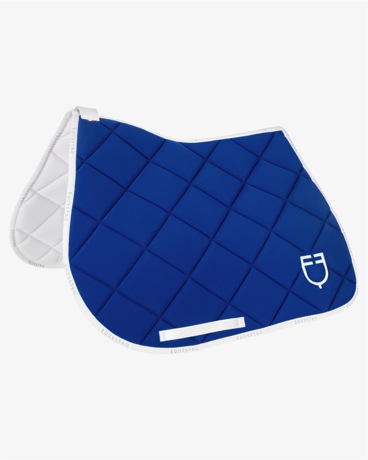 Conjunto EQUESTRO mantilla Uso General/Salto y orejeras COB color azul royal/blanco - Imagen 6