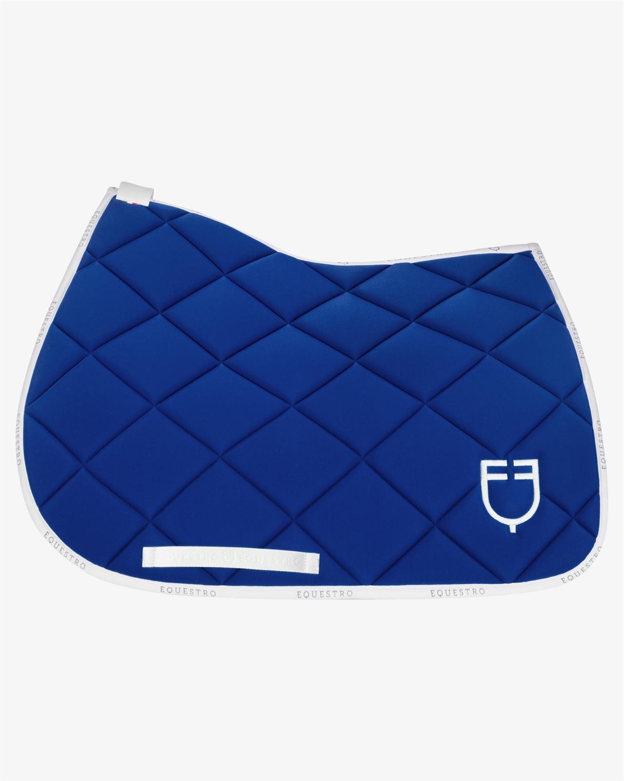 Conjunto EQUESTRO mantilla Uso General/Salto y orejeras COB color azul royal/blanco - Imagen 8