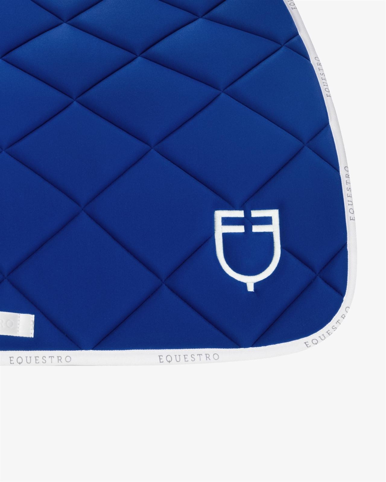 Conjunto EQUESTRO mantilla Uso General/Salto y orejeras COB color azul royal/blanco - Imagen 10