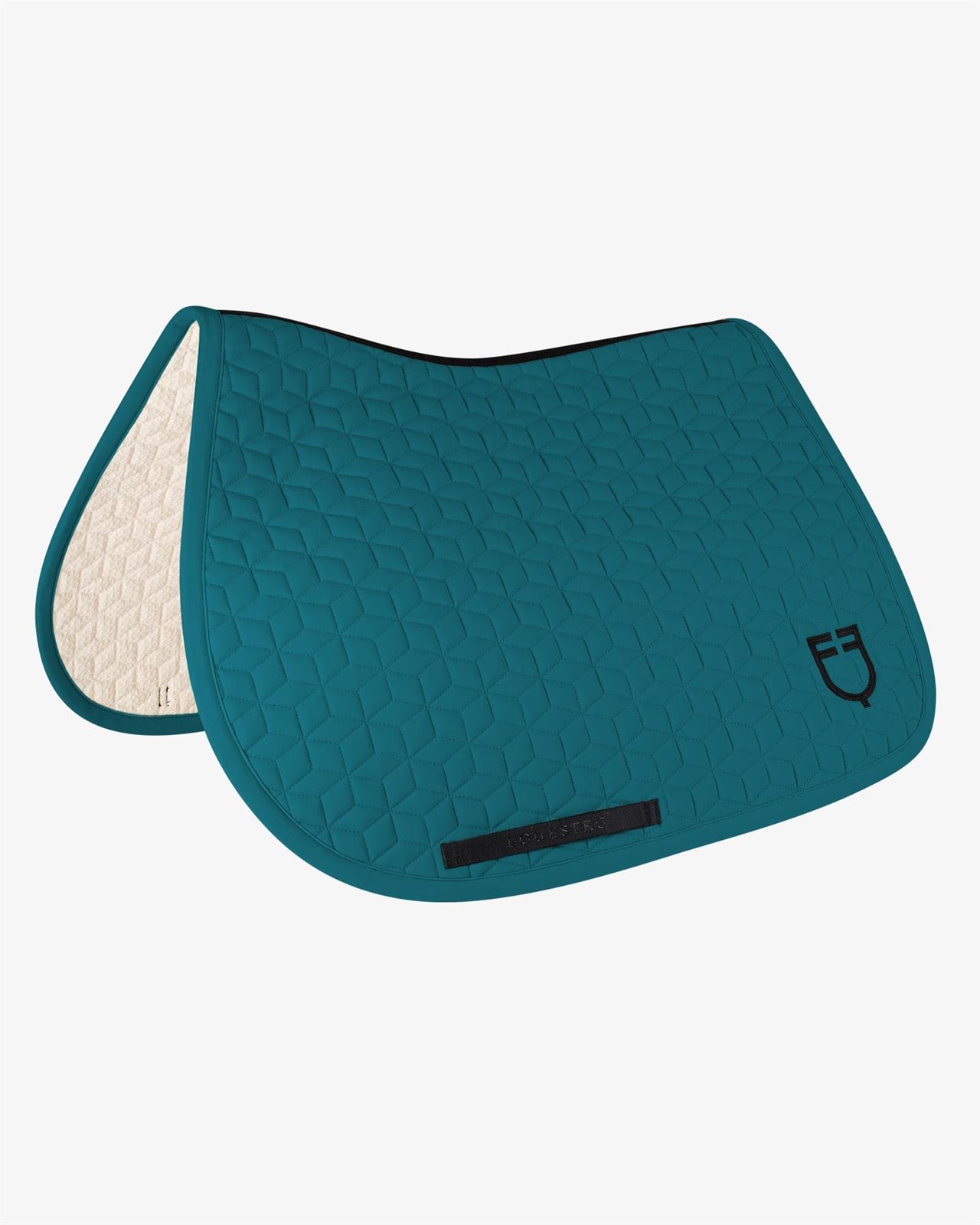 Conjunto EQUESTRO mantilla Uso General/Salto y orejeras FULL color petróleo - Imagen 1