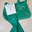 Conjunto EQUESTRO mantilla Uso General/salto y orejeras FULL color verde - Imagen 1