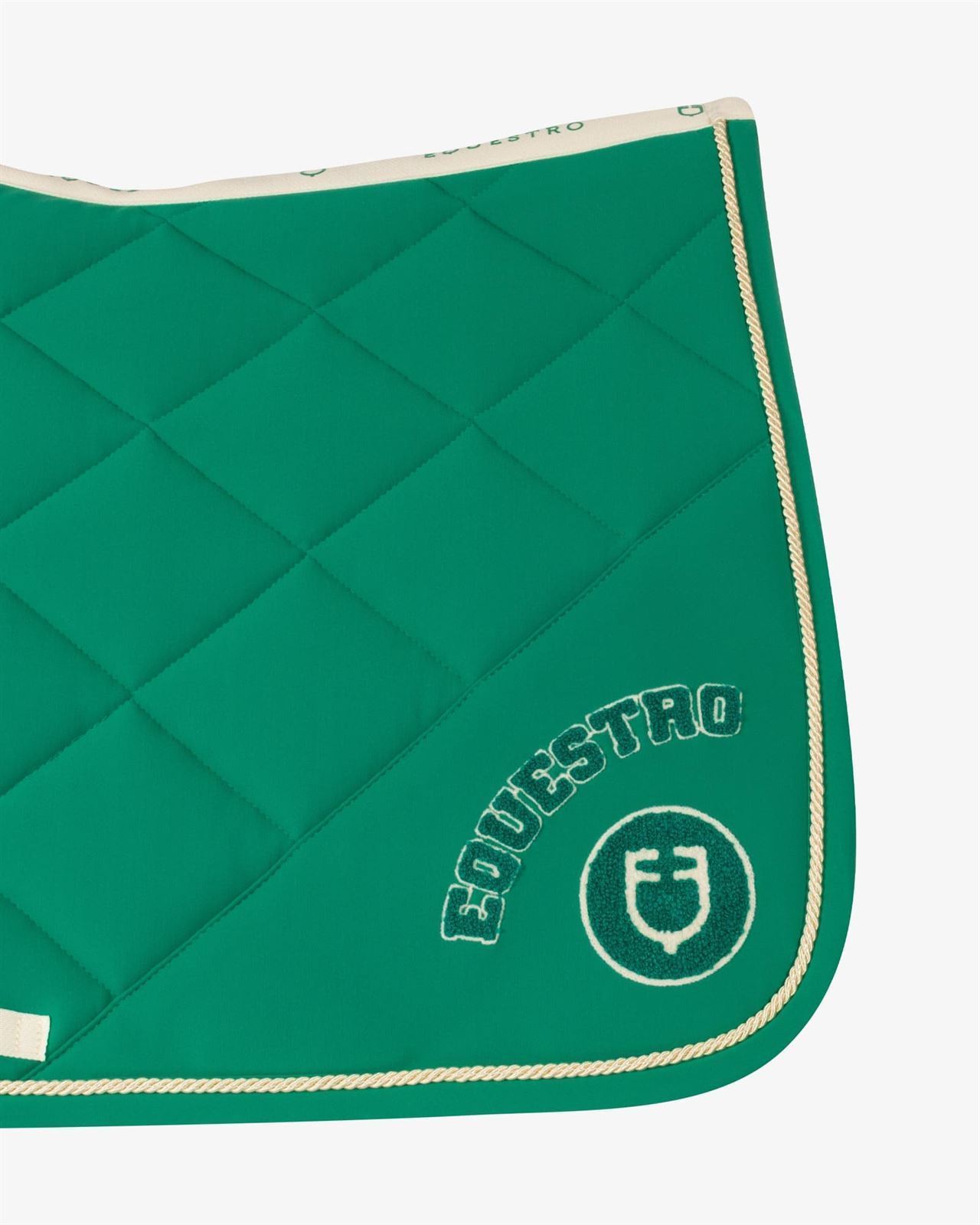 Conjunto EQUESTRO mantilla Uso General/salto y orejeras FULL color verde - Imagen 6