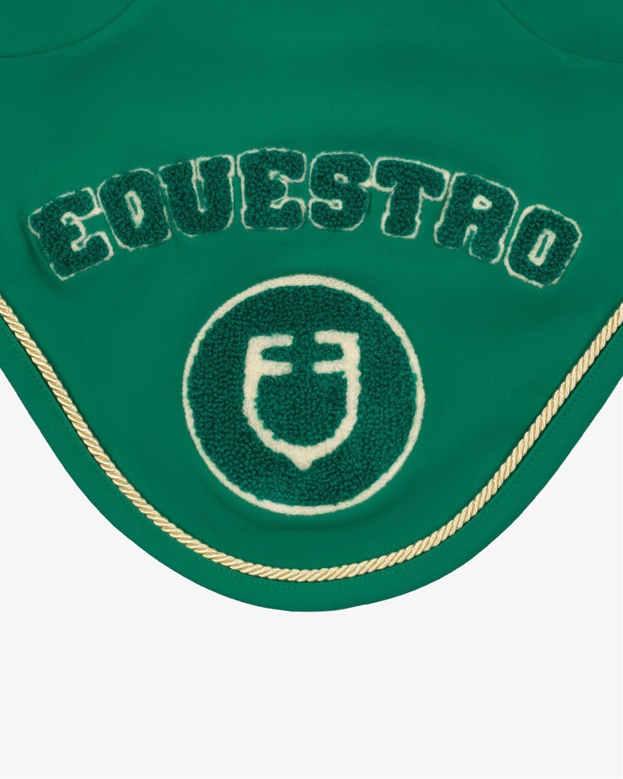 Conjunto EQUESTRO mantilla Uso General/salto y orejeras FULL color verde - Imagen 8