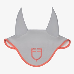 Conjunto EQUESTRO mantilla Uso General  y orejeras FULL, color gris perla/desert flower - Imagen 2