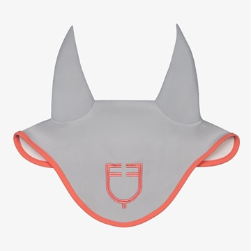 Conjunto EQUESTRO mantilla Uso General  y orejeras FULL, color gris perla/desert flower - Imagen 2