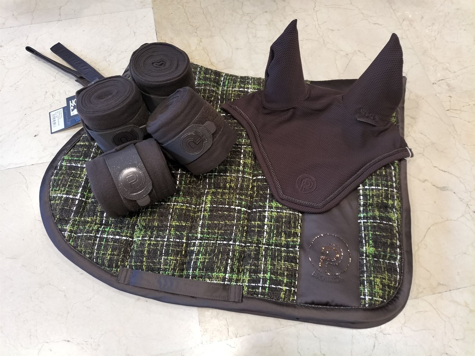 Conjunto ESKADRON mantilla Uso General PLATINUM cuadros y orejeras FULL marrón - Imagen 5