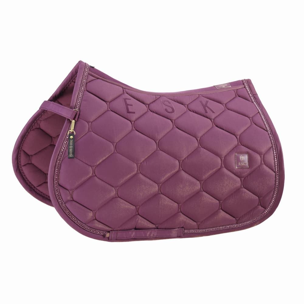 Conjunto ESKADRON mantilla Uso General/salto, orejeras FULL y vendas color ciruela - Imagen 5