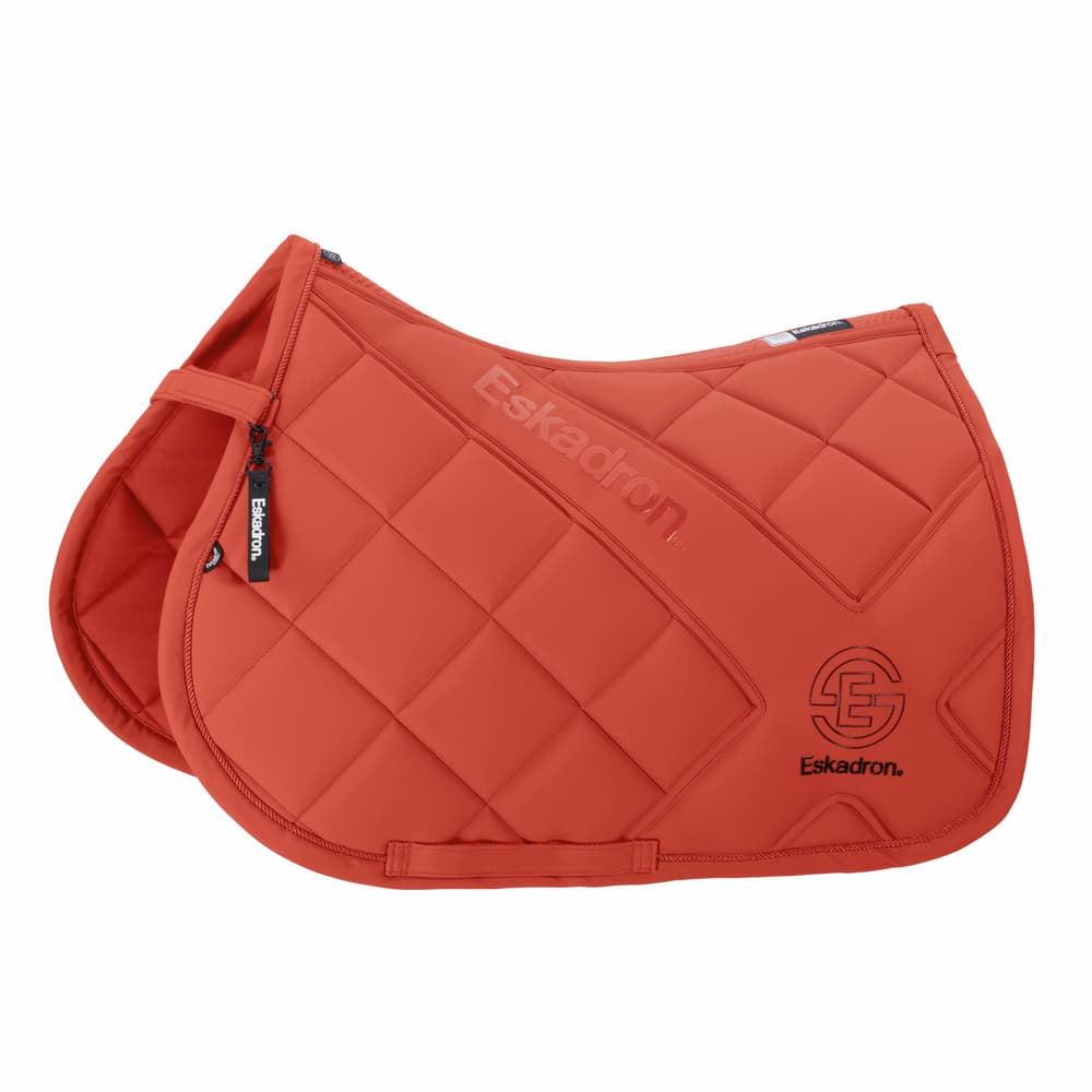 Conjunto ESKADRON mantilla Uso General/Salto y orejeras FULL color poppy red - Imagen 1
