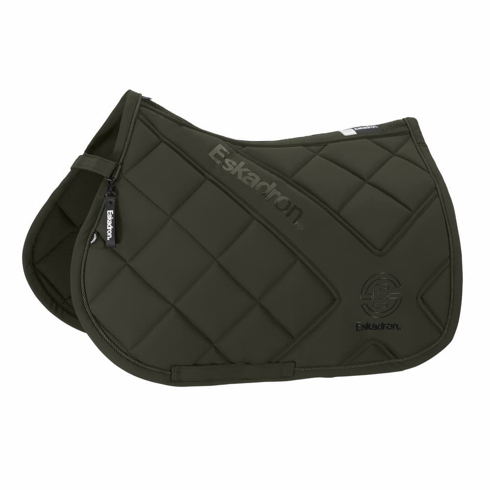 Conjunto ESKADRON mantilla Uso General/salto y orejeras FULL color verde oscuro - Imagen 1