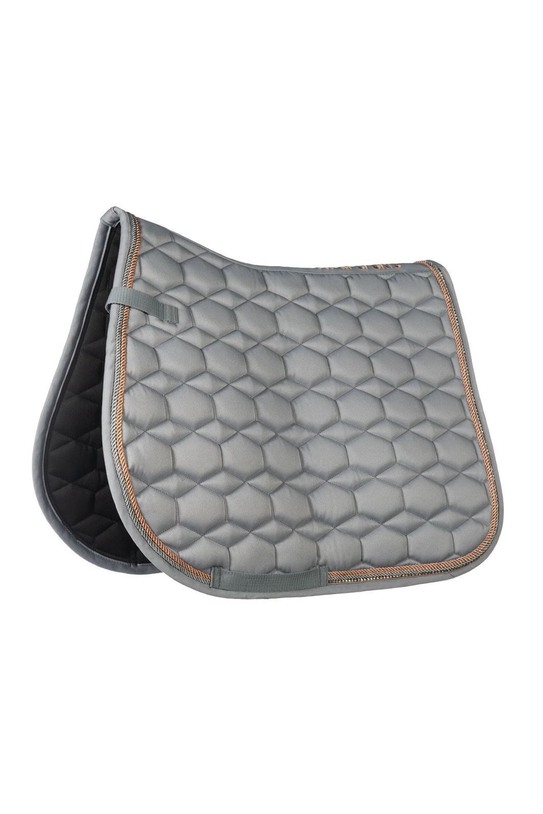 Conjunto HKM Sports Equipment mantilla y orejeras Rosegold Glamour gris TALLA PONY USO GENERAL - Imagen 2