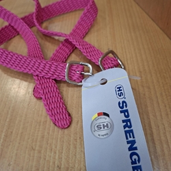 Correa espuela inglesa SPRENGER nylon rosa - Imagen 1