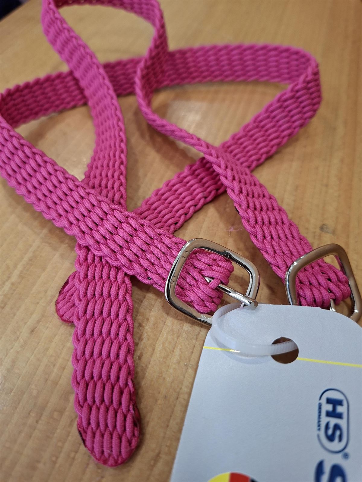 Correa espuela inglesa SPRENGER nylon rosa - Imagen 2