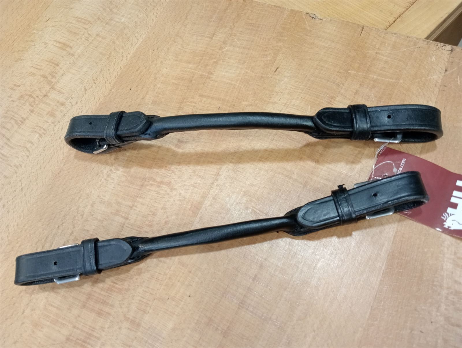 Correas puente pelham HH cuero color negro (par) - Imagen 1