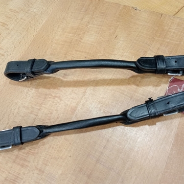 Correas puente pelham HH cuero color negro (par) - Imagen 1