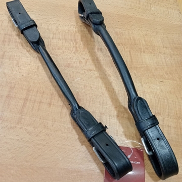 Correas puente pelham HH cuero color negro (par) - Imagen 2